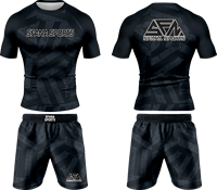 Ensemble Rash Guard et Short MMA pour Homme Personnalisé par Sublimation avec Tissu Athlétique Léger, Respirant et à Séchage Rapide de Haute Qualité