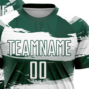 Uniforme de football unisexe de qualité supérieure, nouvelle mode, respirant, anti-humidité, col en V, manches courtes, imprimé par sublimation, entièrement personnalisé - Product Image 6