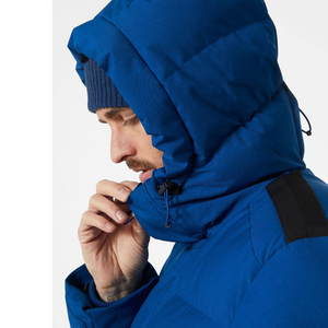 Men's Long Hooded Down Puffer Jacket Windproof <b>Thick</b> <b>Winter</b> <b>Coat</b> Blue Casual Zipper Closure Regular Fit - Product Image 5