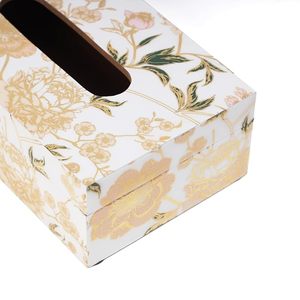 Floral Printed Wooden <b>Tissue</b> Box & Napkin Holder-Rectangular Design for Kitchen <b>Wedding</b> Home Bedroom Living Room Decor - Product Image 4