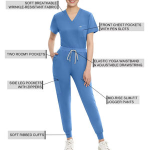 Conjunto de Uniformes Médicos para Mujer, Venta Caliente 2026 – Uniforme de Enfermera de Poliéster Suave para Hospital - Product Image 2