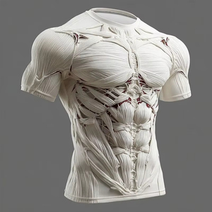 Unique Design Muscle Texture Pattern T <b>Shirt</b> For Men Human Body 3D Printed T <b>Shirts</b> Fashion Round Neck Casual Short Sleeve - Product Image 6