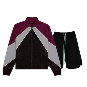 Camiseta cortavientos personalizada de alta calidad, conjunto de dos piezas de verano personalizado de lujo para hombre, chándal cortavientos con pantalones cortos 2026 - Product Image 6