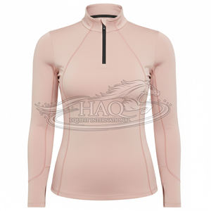 เสื้อขี่ม้าป้องกันรังสียูวีสำหรับผู้หญิง เสื้อขี่ม้าระบายอากาศ แขนยาว เสื้อซับในตาข่าย ออกแบบโลโก้ได้ - Product Image 1
