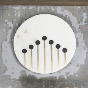 Ensemble de dessous-de-verre en marbre blanc de luxe moderne avec veinage naturel, dessous-de-verre ronds pour boissons, accessoire de table protecteur, vente en gros en vrac pour hôtel - Product Image 5