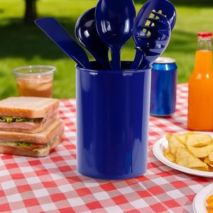 Set di 6 Utensili da Cucina Resistenti al Calore, Senza BPA, con Portautensili, Spatola, Cucchiaio Forato, Mestolo, Set di Utensili da Cucina - Product Image 3