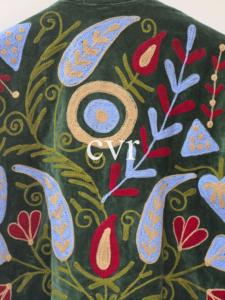Eco-Friendly Winter Boho for Party Wear Outerwear <b>Coat</b> Hand Embroidered Women's Luxury <b>Coat</b> Handmade Velvet Suzani - Product Image 5