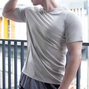 Custom Compression Exercise Shirt Manufacturer Gym Performance Wear Moisture Wicking <b>Polyester</b> Spandex Embroidery Custom Logo - Product Image 2