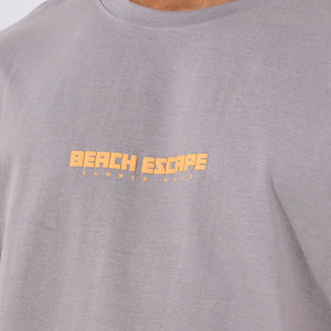 Best Price Men's Short Sleeve 100% Cotton Polyester Plain T-Shirt Solid Color <b>Neck</b> <b>Light</b> Breathable Oversized Fit Logo Print - Product Image 5