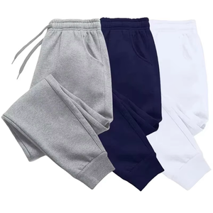 Pantalones Deportivos Holgados de Alta Calidad, 80% Algodón, 20% Poliéster, Elastano, Banda Elástica, Impresión de Goma Personalizada, Forro Polar, Cordón Ajustable - Product Image 1