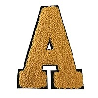 Chenille Embroidered Letter M Patch <b>Iron</b> On Applique for Clothing Hats Bags Jackets Backpacks DIY Crafts Apparel Decoration - Product Image 5