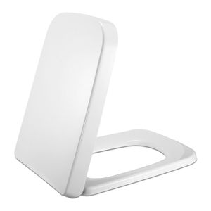 Asiento de Inodoro Cuadrado Reforzado con Amortiguadores de Agarre Firme, Cierre Silencioso, Liberación Rápida y Fácil Limpieza - Product Image 4