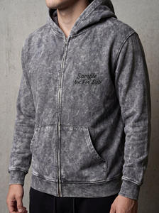 Mens Vintage Acid Wash Pullover Hoodie Oversized Eagle Rose Graphic <b>Back</b> Print Streetwear Hooded Sweatshirt - Product Image 2