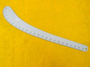 Règle de couturière en aluminium DK-957 24''/60 cm |   Règle de couture courbe française - Product Image 2