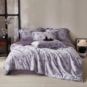 Juego de Edredón de Algodón Bordado Floral, 400 Hilos, 3 Piezas, Estilo Clásico, Ropa de Cama para el Hogar, Rosa y Blanco - Product Image 3