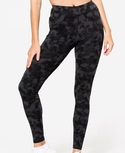 Mid Waist Ankle-Length Solid Thick Cotton Bamboo Fiber Breathable Anti-Bacterial Streetwear Women's Plus Size Spring Leggings - Product Image 1