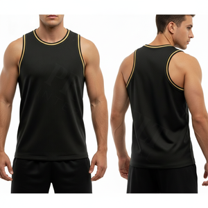Fitness Apparel O Neck <b>Plus</b> <b>Size</b> Comfortable Custom Logo Tank <b>Top</b> Gym Sleeveless Muscle Workout Sportswear Casual Summer Vest - Product Image 3