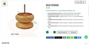 Herramienta Giratoria de Cuentas de Madera para Hacer Joyas, Máquina Eficiente para Enhebrar Cuentas, Herramientas Manuales para Fabricantes de Joyería |   N.° de artículo GS-110A - Product Image 3