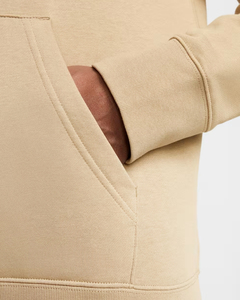 Sweat-shirt à capuche beige pour homme, coupe classique, en molleton de coton, décontracté, avec poche avant, pour l'automne - Product Image 4