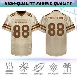 Best Quality Stitched Designer Breathable Quick Dry 100% Polyester American Football Jersey New Arrival <b>Light</b> Weight Comfortable - Product Image 2