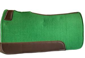 TAPIS DE SELLE EN FEUTRE WESTERN TOUT USAGE EN FEUTRE DE LAINE 18MM DE HAUTE QUALITÉ DESIGN CUTBACK COULEURS ASSORTIES TAILLES 32X32/30X30 Couleurs personnalisées - Product Image 4