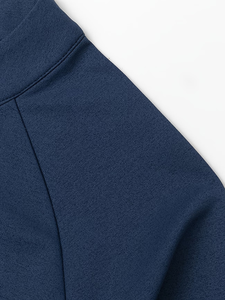 T-shirt décontracté tendance printemps/été 2026 à demi-zip, manches courtes, design raglan avec coutures, respirant à l'avant, Bangladesh - Product Image 5