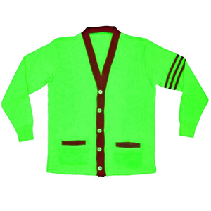 Logos personalizados en Jersey de mujer de manga larga de punto con logotipo griego cárdigan acrílico invierno bordado Patchwork hermandades - Product Image 6