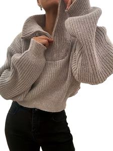 Pull court décontracté à manches régulières pour l'automne/hiver, respirant, flatteur pour la silhouette, polyvalent, fabriqué au Bangladesh - Product Image 6