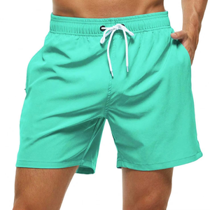 Pantalones Cortos Deportivos Casuales para Hombre, de Color Sólido, Secado Rápido, Cintura Media, con Cordón Ajustable y Bolsillos, en Jersey de Poliéster - Product Image 4