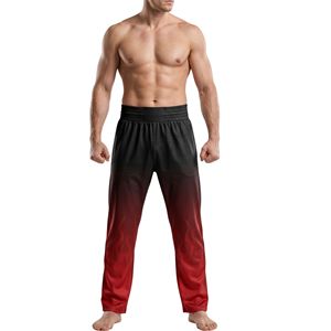 Red Ombre Gradient Athletic Boxing <b>Trousers</b> Breathable Training Bottoms Flexible Movement Sports Performance Boxing <b>Trousers</b> - Product Image 1