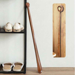 ที่โกยรองเท้าไม้ทำมือขนาด 24 ซม. ลายต้นพลัม ขัดเงา ของขวัญส่วนตัว ราคาถูก สไตล์น่ารัก งานฝีมือธรรมชาติ - Product Image 4