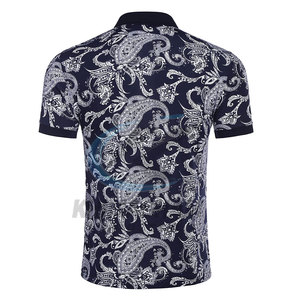 Chemise pour homme en coton et polyester tricoté, unie, respirante, décontractée, coupe ajustée, manches courtes - Product Image 3
