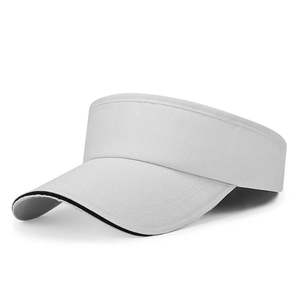 Casquettes de soleil brodées unies en gros, haute qualité, 100% coton, logo personnalisé, été, unisexe, adultes, motif uni, teintes, avec crochet - Product Image 2