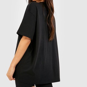 Camiseta Negra de Alta Calidad para Mujer, Diseño Personalizado, Tela Transpirable, Talla Grande, Ropa Deportiva OEM de Fábrica, Gran Venta - Product Image 3