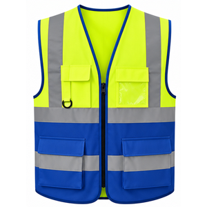 Gilet de sécurité pour entrepreneur, vêtements réfléchissants haute visibilité, fournisseur en gros personnalisé, vêtements de travail de construction, uniforme de protection - Product Image 1