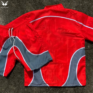 Nouveaux ensembles coupe-vent tendance à fermeture éclair intégrale, service OEM ODM entièrement personnalisé, faible MOQ, pour adultes, vente en gros - Product Image 4