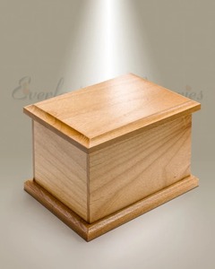 Urna Funeraria de Madera Maciza Marrón Estilo Europeo con Detalles Florales en Dorado, Florero Decorativo Verde para Adultos, Urna Clásica Natural - Product Image 6