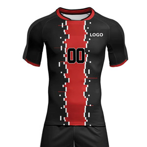 Custom Striped Soccer Jersey Sublimation Printing Football Shirt Moisture-Wicking Team Sports Uniform Wholesale For <b>Men's</b> - Product Image 4