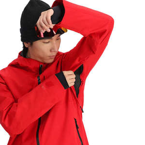 Veste de ski d'hiver imperméable pour homme, veste à capuche professionnelle pour snowboard, coupe-vent, thermique, vêtements de sport de montagne, parka rouge - Product Image 5