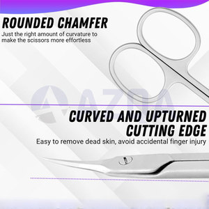 Professional Stainless Steel Cuticle Scissors Fine <b>Point</b> Nail Grooming <b>Tool</b> for Manicure Pedicure and Beauty Care - Product Image 4