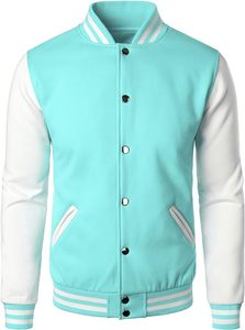 Blouson universitaire unisexe en mélange de coton de qualité supérieure, style Letterman, avec impression de logo personnalisé, capuche, taille XL, chauffant - Product Image 3