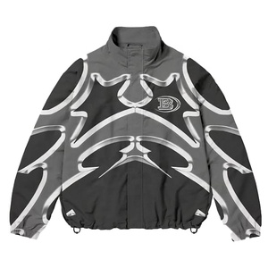 Ensembles de vestes pullover en nylon pour hommes en gros Survêtement coupe-vent avec logo personnalisé pour l'hiver - Product Image 5