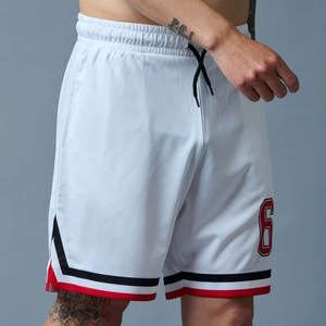 Shorts de basketball en toile non tissée personnalisables pour adultes unisexes, haute qualité, vente en gros, avec poches, grandes tailles, été, personnalisable, collection 2026 - Product Image 3