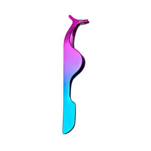 Pince à épiler professionnelle en acier inoxydable avec grip diamanté pour extensions de cils, kit d'outils applicateurs de fibres de cils pour volume durable - Product Image 2