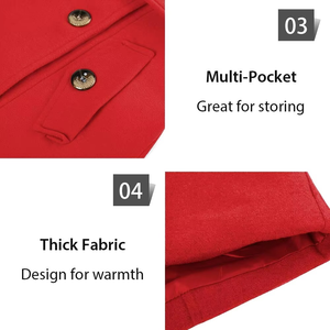 เสื้อโค้ทผู้หญิงแบบยาวสำหรับฤดูหนาว ดีไซน์และสีสันตามสั่ง วัสดุผ้าฝ้ายผสมขนสัตว์ ระบายอากาศได้ดี สวมใส่สบาย ขายส่งราคาดีที่สุด - Product Image 5