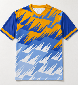 Camiseta de Golf Personalizada de Alta Calidad para Hombre, Cuello en V, Poliéster/Algodón, Absorbe la Humedad, Impresión por Sublimación - Venta al Por Mayor FURAT LEATHERS - Product Image 2
