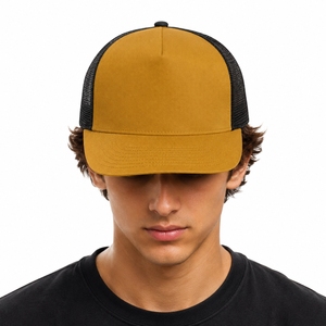 Casquette de camionneur unisexe personnalisable, imperméable, respirante, en maille, réglable, avec fermeture snapback, coutures de qualité supérieure, style streetwear urbain, légère - Product Image 1