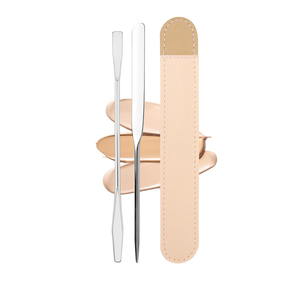 Makeup Mixing Tray Spatula Metal Mirror For Beauty Salon Cream Liquid <b>Foundation</b> Mixing Palette 10 Pcs Makeup Spatula Sets - Product Image 3