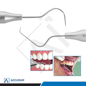 Spatule dentaire double extrémité en acier inoxydable pour l'élimination du tartre – Outil chirurgical et diagnostique dentaire - Product Image 6