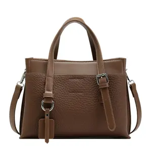 Women New Advanced Sense Bucket Bag Female Soft PU Leather Tide Large Capacity Inside Daring Shoulder Handbag Ladies Tote Bag
